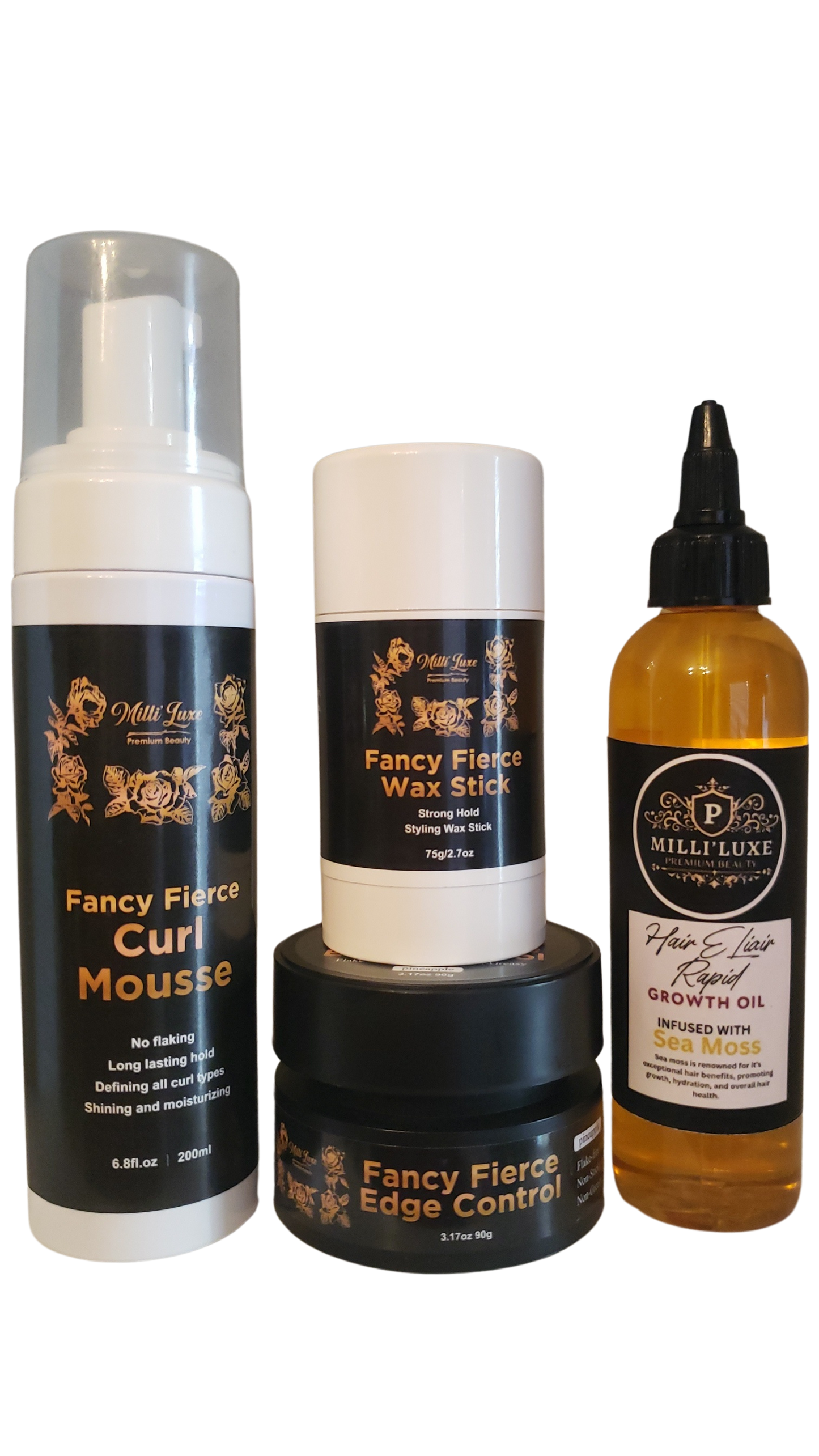 4 Piece Growth Oil & STYLING BUNDLE