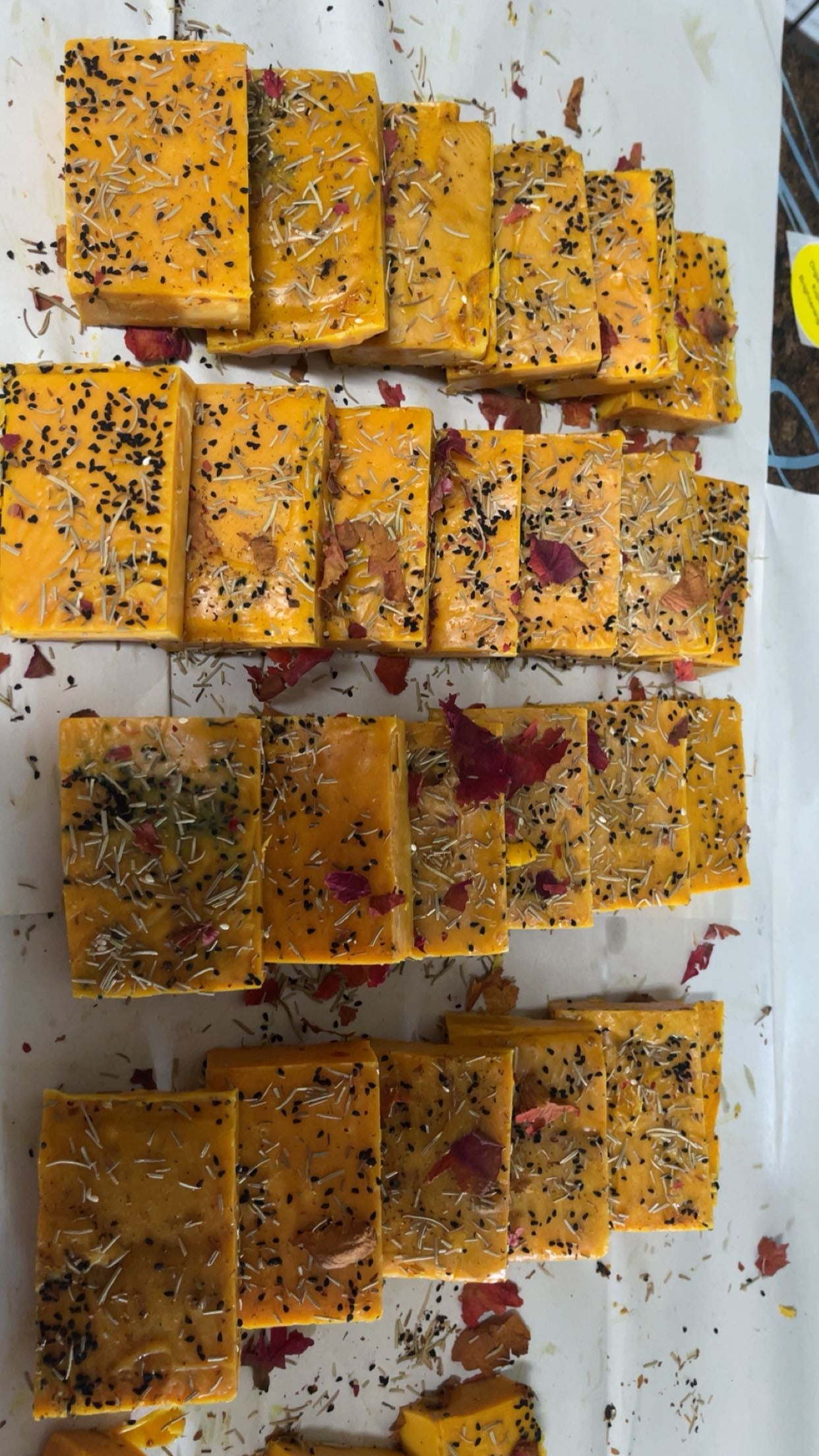 “Let’s Exfoliate!” “Large” Organic Black Seed Exfoliating Moisturizing Soap Bar with honey, Shae butter, Organic Mint Leaves, Turmeric, ginger, & organic oils