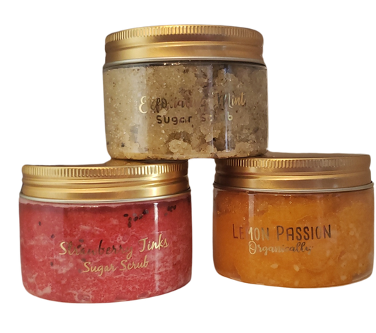 Organic Trio Body Exfoliating Sugar Scrub Sampler